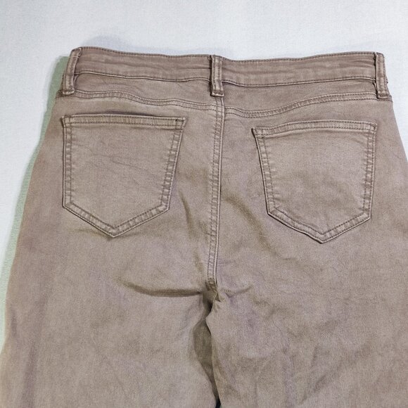 Buffalo Hanna High-rise stretch skinny pants women's size 6 brown - Picture 4 of 13